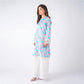 3 Piece Bareeze Unstitched Printed Lawn Suit – White Color