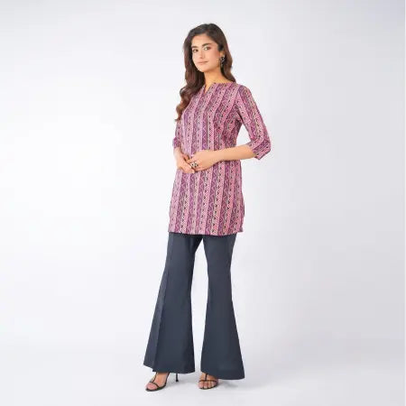 3 Piece Bareeze Unstitched Printed Lawn Suit – Baby pink Color