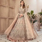 3 Piece MariaB Brand Unstitched Luxury Embroidered Lawn Suit – Peach Color