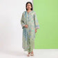 3 Piece Bonanza Satrangi Unstitched Printed Lawn Suit – Sage Green Color