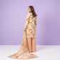 3 Piece Bonanza Satrangi Unstitched Printed Lawn Suit – Peach Color