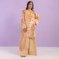 3 Piece Bonanza Satrangi Unstitched Printed Lawn Suit – Peach Color