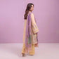 3 Piece Bonanza Satrangi Unstitched Printed Lawn Suit – Peach Color