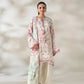 3 Piece Gull Jee Unstitched Printed Lawn Suit – Off White Color