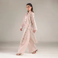 3 Piece khaadi Unstitched Printed Lawn Suit – Cream Color