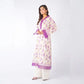 3 Piece Bareeze Unstitched Printed Lawn Suit – Off-White Color