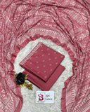 3 Piece Bin Saeed Unstitched Printed Lawn Suit – Pink Color