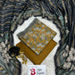 3 Piece Bin Saeed Unstitched Printed Lawn Suit – Mustard Color