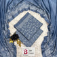 3 Piece Bin Saeed Unstitched Printed Lawn Suit – Royal Blue Color