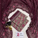 3 Piece Bin Saeed Unstitched Printed Lawn Suit – Skin Color