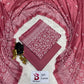 3 Piece Bin Saeed Unstitched Printed Lawn Suit – Red Color