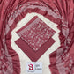 3 Piece Bin Saeed Unstitched Printed Lawn Suit – Maroon Color