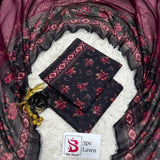 3 Piece Bin Saeed Unstitched Printed Lawn Suit – Black Color