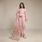 3 Piece khaadi Unstitched Printed Lawn Suit – Baby Pink Color