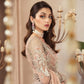 3 Piece MariaB Brand Unstitched Luxury Embroidered Lawn Suit – Peach Color
