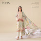 3 Piece Gull Jee Unstitched Printed Lawn Suit – Off White Color