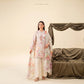 3 Piece Gull Jee Unstitched Printed Lawn Suit – Off White Color