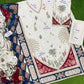 3 Piece Ethnic Silk Unstitched Luxury Embroidered Lawn Suit – Cream Color