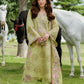 3 Piece ELAF Brand Unstitched Luxury Embroidered Lawn Suit – Pista Color